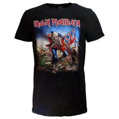 Band Merchandise Iron Maiden The Trooper T-Shirt Black