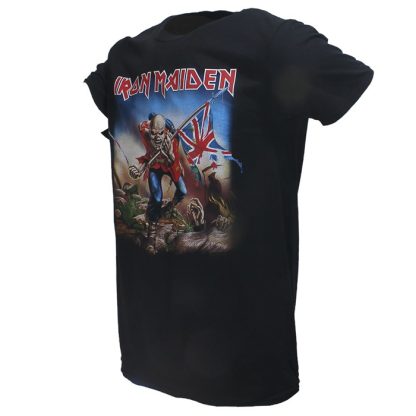 Band Merchandise Iron Maiden The Trooper T-Shirt Black - Image 2