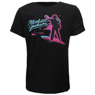 Band Merchandise Michael Jackson King Of Pop Neon Dance T-Shirt