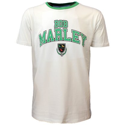 Band Merchandise Bob Marley University Crest Three Little Birds T-Shirt - Image 2