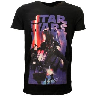 Star Wars Star Wars Vintage Poster Darth Vader T-Shirt Black/Purple
