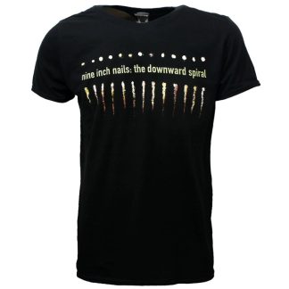 Band Merchandise Nine Inch Nails NIN Downward Spiral Band T-Shirt black