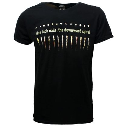 Band Merchandise Nine Inch Nails NIN Downward Spiral Band T-Shirt black