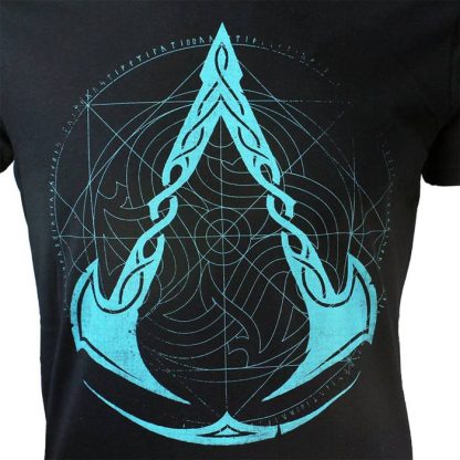 Assassin's Creed Assassin's Creed Valhalla Crest Grid T-Shirt Black - Image 3