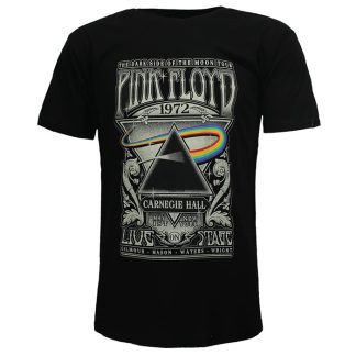 Band Merchandise Pink Floyd Carnegie Hall Live Poster T-Shirt