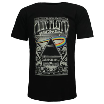 Band Merchandise Pink Floyd Carnegie Hall Live Poster T-Shirt
