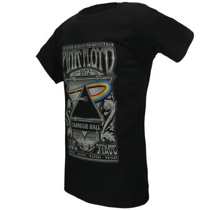 Band Merchandise Pink Floyd Carnegie Hall Live Poster T-Shirt - Image 2