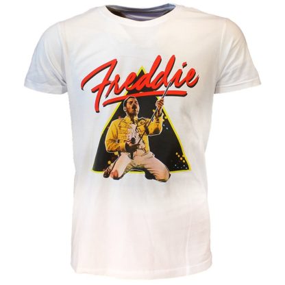 Band Merchandise Freddie Mercury Triangle T-Shirt - Image 2