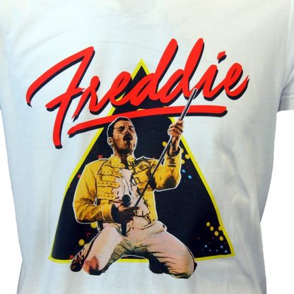 Band Merchandise Freddie Mercury Triangle T-Shirt - Image 3