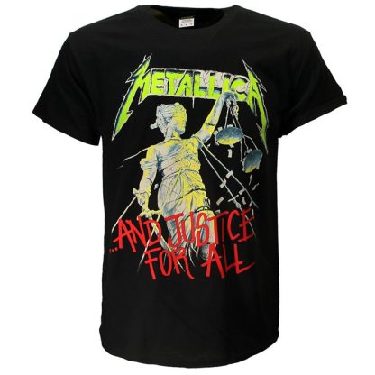Band Merchandise Metallica And Justice For All Original Album T-Shirt - Image 4