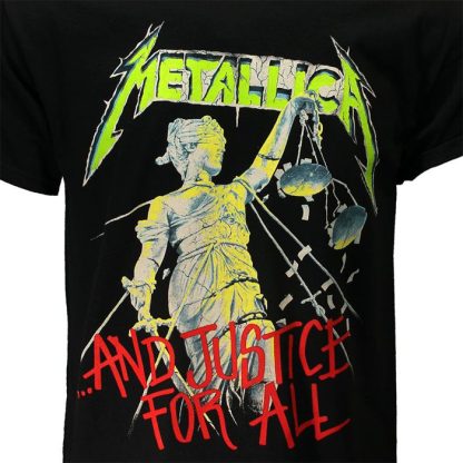 Band Merchandise Metallica And Justice For All Original Album T-Shirt - Image 5