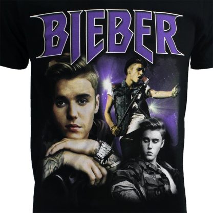 Band Merchandise Justin Bieber JB Homage T-Shirt - Image 4