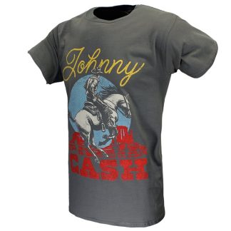 Band Merchandise Johnny Cash Galloping Horse T-shirt