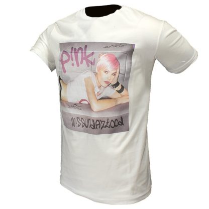 Band Merchandise Pink Missundaztood Album T-Shirt - Image 2