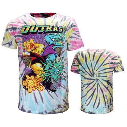 Band Merchandise OutKast Superheroes Dip Dye T-Shirt