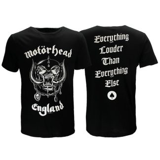Band Merchandise Motorhead England Back Print Official Band T-Shirt