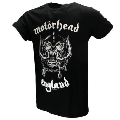 Band Merchandise Motorhead England Back Print Official Band T-Shirt - Image 2