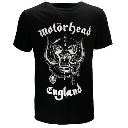 Band Merchandise Motorhead England Back Print Official Band T-Shirt - Image 4
