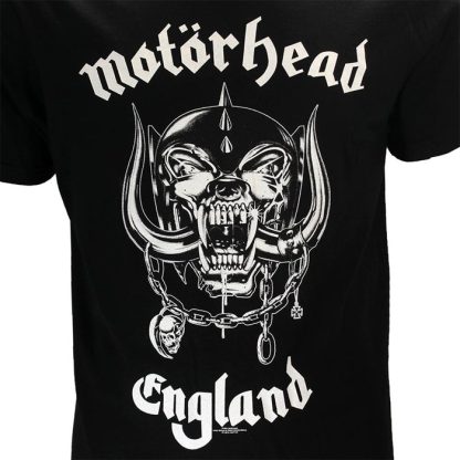 Band Merchandise Motorhead England Back Print Official Band T-Shirt - Image 5