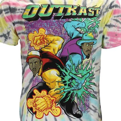 Band Merchandise OutKast Superheroes Dip Dye T-Shirt - Image 5