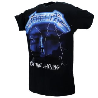 Band Merchandise Metallica Ride The Lightning Tracklist T-Shirt