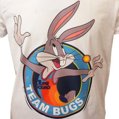 Space Jam Looney Tunes Space Jam 2 Team Bugs Bunny T-Shirt White - Officially Licensed - Image 4