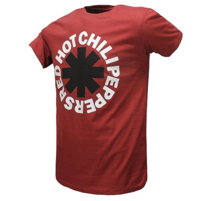 Band Merchandise Red Hot Chili Peppers Asterisk T-Shirt Red - Image 2