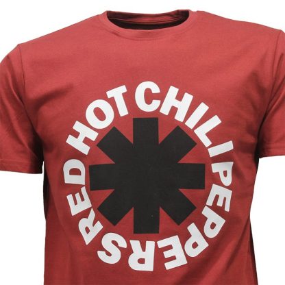 Band Merchandise Red Hot Chili Peppers Asterisk T-Shirt Red - Image 3
