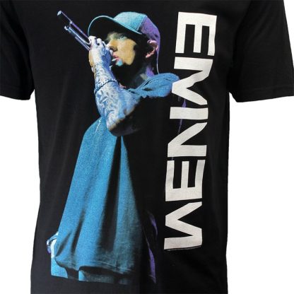 Band Merchandise Eminem On The Mic T-Shirt - Image 3