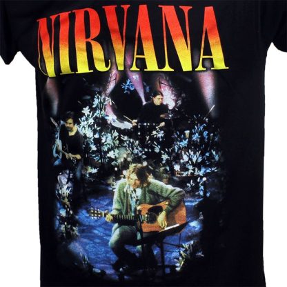 Band Merchandise Nirvana Unplugged Live T-Shirt - Image 4
