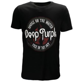 Band Merchandise Deep Purple Smoke Circle T-Shirt
