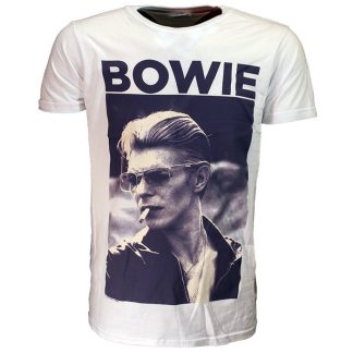 Band Merchandise David Bowie Smokes A Cigarette T-Shirt