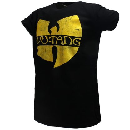 Band Merchandise Wu-Tang Clan Classic Logo T-Shirt Black - Image 2