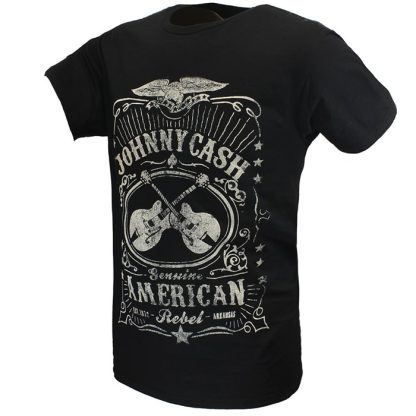Band Merchandise Johnny Cash American Rebel T-Shirt