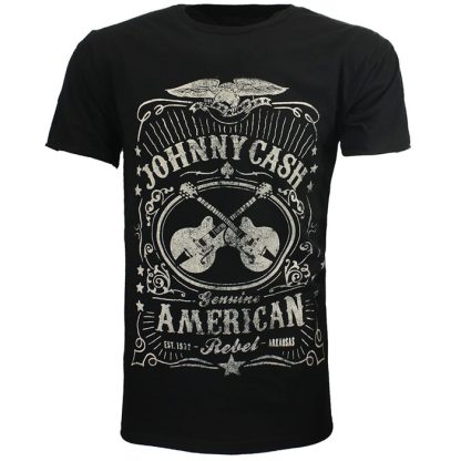 Band Merchandise Johnny Cash American Rebel T-Shirt - Image 2