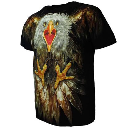 Rock Chang Glow in the Dark Attacking Eagle T-Shirt Multicolor - Image 5