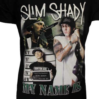 Band Merchandise Eminem My Name Is Slim Shady T-Shirt - Image 4