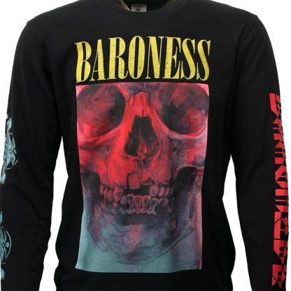 Band Merchandise Baroness Skull Tour Longsleeve T-Shirt - Image 5