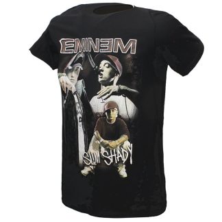 Band Merchandise Eminem Slim Shady Marshall Mathers Collage T-Shirt