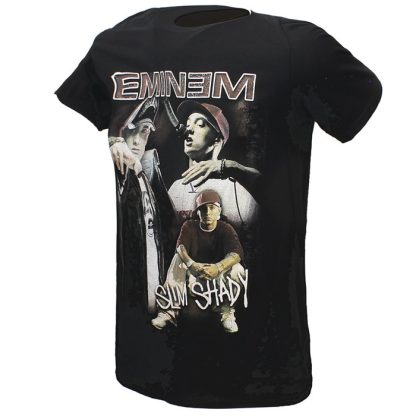 Band Merchandise Eminem Slim Shady Marshall Mathers Collage T-Shirt