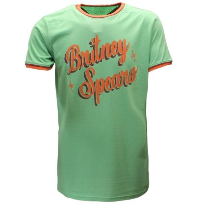 Band Merchandise Britney Spears Retro Ringer T-Shirt