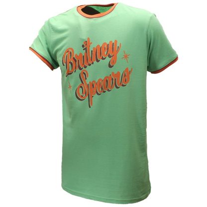 Band Merchandise Britney Spears Retro Ringer T-Shirt - Image 2
