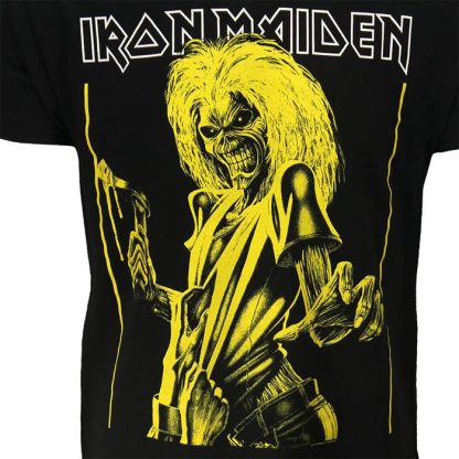 Band Merchandise Iron Maiden Killers Yellow Flyer T-Shirt - Image 3