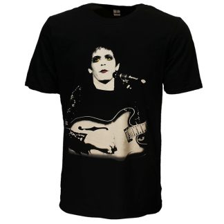 Band Merchandise Lou Reed Bleached Photo T-Shirt