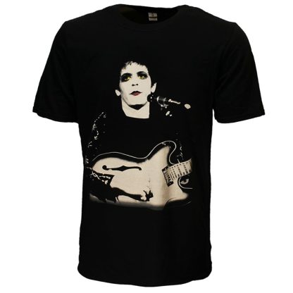 Band Merchandise Lou Reed Bleached Photo T-Shirt