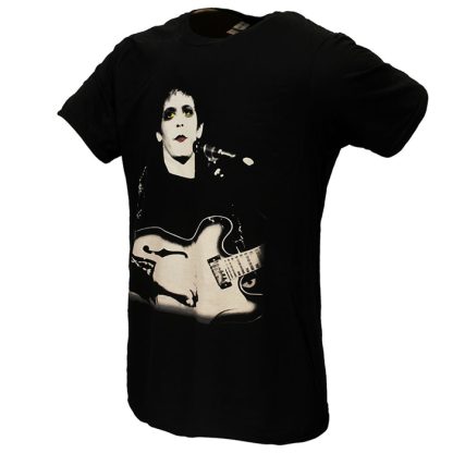 Band Merchandise Lou Reed Bleached Photo T-Shirt - Image 2
