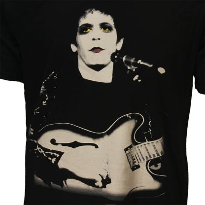 Band Merchandise Lou Reed Bleached Photo T-Shirt - Image 3