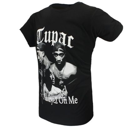 Band Merchandise 2PAC Tupac All Eyez Flex Pose T-Shirt - Image 2