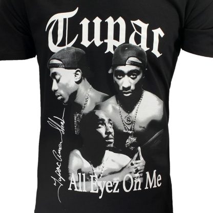 Band Merchandise 2PAC Tupac All Eyez Flex Pose T-Shirt - Image 3