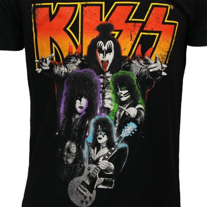 Band Merchandise KISS Neon Band T-Shirt - Image 3
